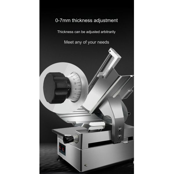 Fully Automatic Meat Slicer Machine Frozen Meat Cutting Stroke 0-18cm Thickness 0-7mm