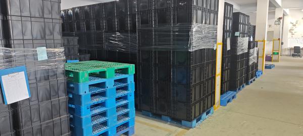 600*400mm ESD Plastic Box ESD Storage Bins Conductive Crate for electronic parts