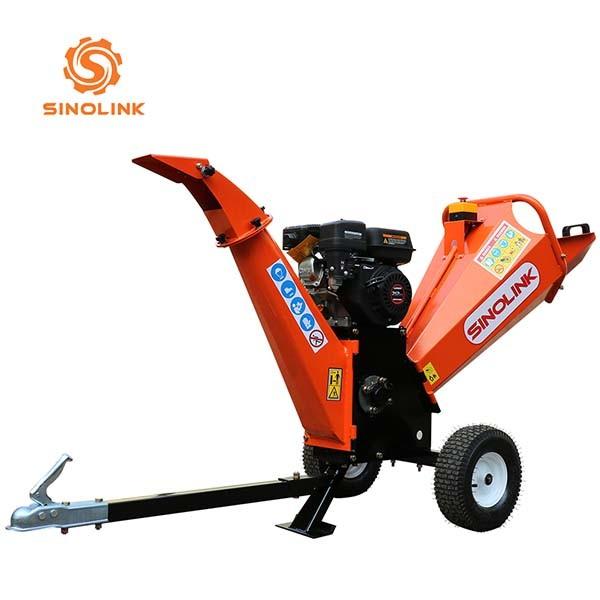 4  7hp Kohler Petrol Garden Wood Chipper Machine For Trees 350mm Roller Gasoline Engine