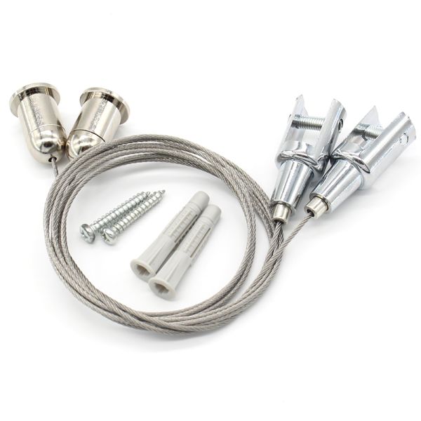 Adjustable LED Light Cable Picture Hanging System Easy Installation Customised