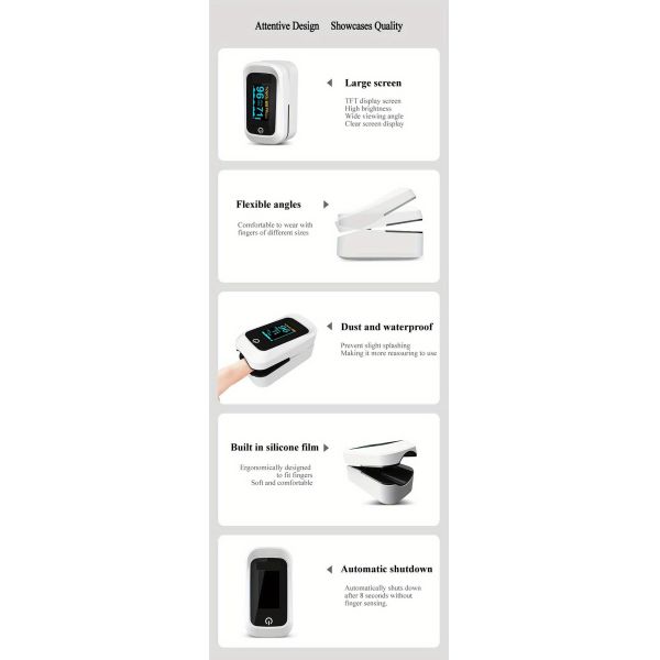 Home Portable Finger Clip Oximeter Health Care Customized Logo Accept