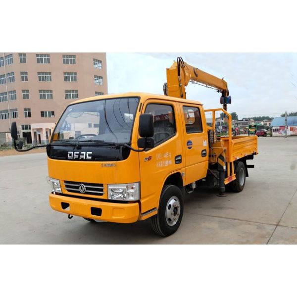 Small Truck Mounted Cranes Dongfeng 2t Knuckle Boom Truck Crane With 3 Arms