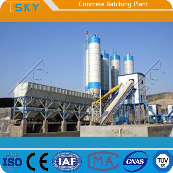 AC 380V 50HZ HZS120 120m³/h Concrete Mixing Station