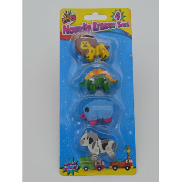 novelty erasers set