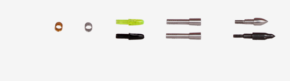 Parafuso inoxidável, preto nos pontos, colagem nos pontos, parafuso nas inserções, bucha da oxidação de Nock, Pin Nock, colares, Nocks