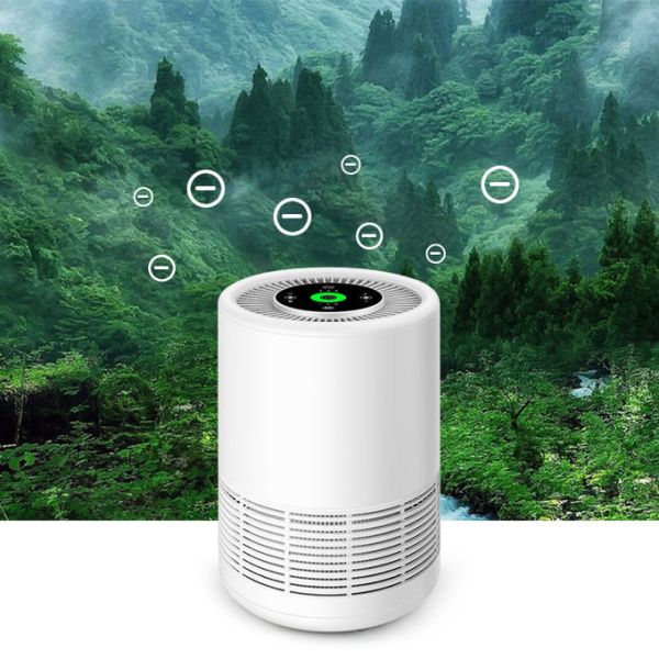 White ABS TVOC Sensor Baby Air Purifier Bedroom Living room Oiifce Small Szie