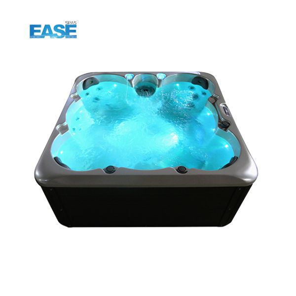 bañera acrílica de 6 personas con 30 chorros, 1900x1900x800mm