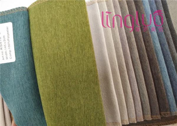 Double Twill Pattern Mixed Yarn 145cm Sofa Linen Fabric 350gsm