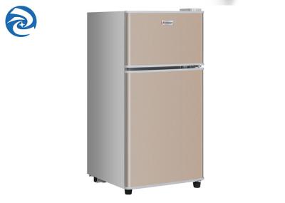 Household 56L Double Door Mini Fridge With Freezer 2 Cubic Feet