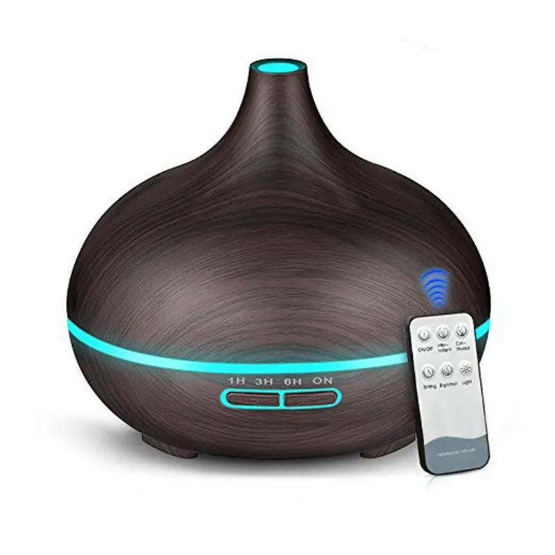 Hot Style Products Eco-friendly Air Freshener Device Wood Grain 300ml Smart Ultrasonic Mist Air Humidifier for Home