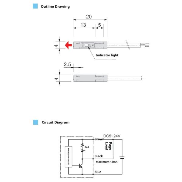 Non-contact Magnetic Type Proximity Sensor with NPN Output 3-4mT Magnetic Sensitivity for Automation Equipment Safety Testing
