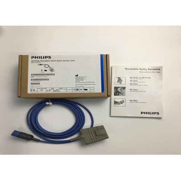 Phlip M1191BL Equipamento Médico Peças sobressalentes, Sensor SpO2 para Adultos 3M D Forma 8 pinos
