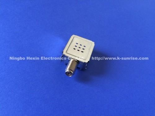 PCB mount shield cans +rf connector for catv FTTH