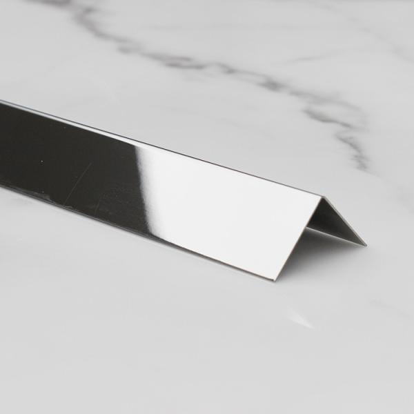 L Shaped Tile Edge Trim Color PVD Coated Rose Blonde Finish Stainless Steel