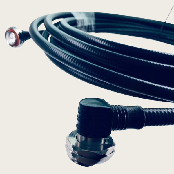 1/2 Superflex 7/16 DIN Male Right Angle To 4.3/10 Male Right Angle Jumper Cable 3M 5M 10M