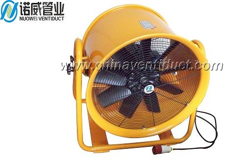 portable hand push ventilation blower with wheel