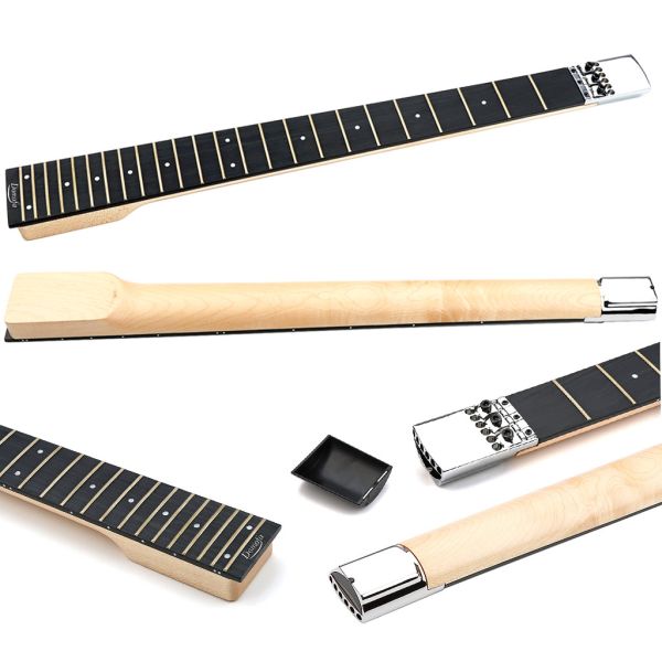 Easy To Install 24 Fret Guitar Neck Headless Bass Neck 22.16 Inches Length