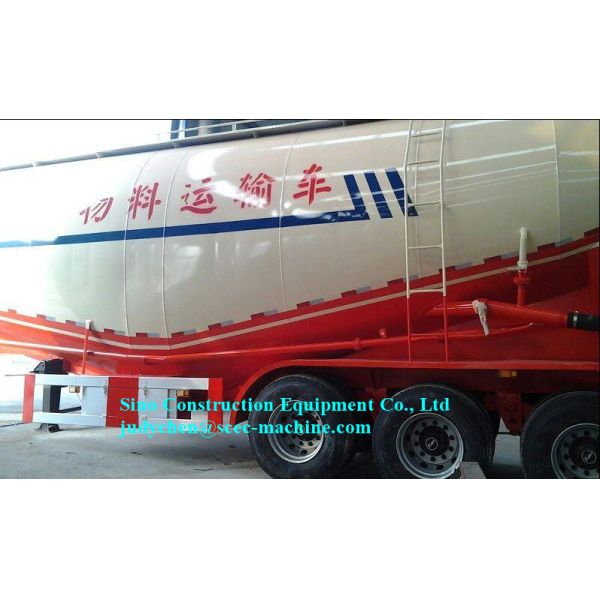 45cbm Heavy Duty Semi Trailers Bulk Cement Powder Tank Semi Trailer Vehicle