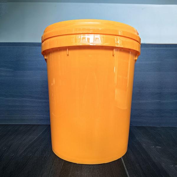 5-30 Gallon White Plastic Round Bucket Durable With Handle And Lid