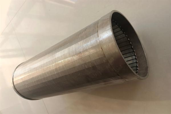 Tubo de aço inoxidável da tela de fio da cunha da corrosão da tela de filtro da areia anti