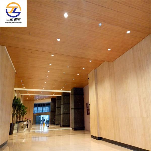 Aluminum Cabinet Sheet ACP 4mm Interior Metal Wall Cladding With Black Groove/T-Shaped Carrier System