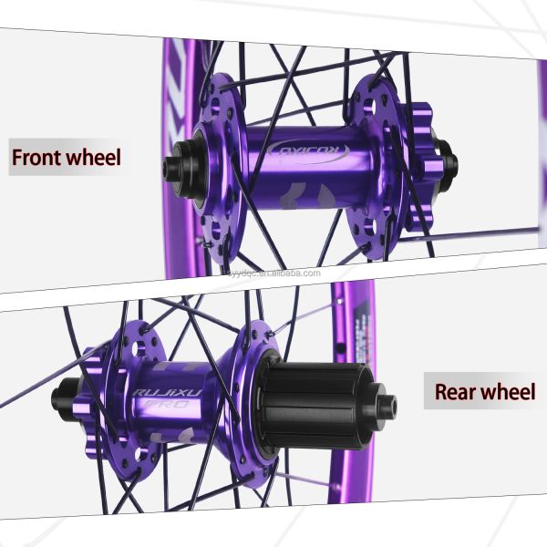 Purple 20 Inch Bike Wheelset Disc Brakes 20