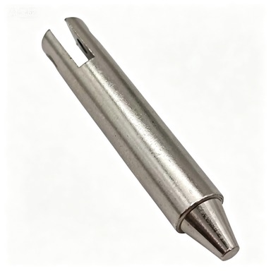 Precision CNC Machined Tapered Locating Pin, Custom Stainless Steel Metal Shaft with Bracket for New Energy Industry