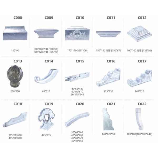 Custom Die Cast Aluminum Stair Aluminium Fence Post Cap 5 In X5 In