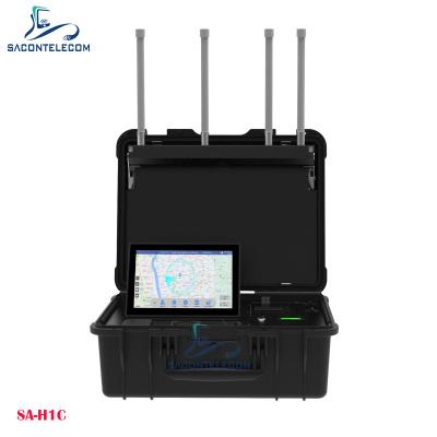 Portable suitcase UAV drone detecter DJI FPVs WiFi DIY drones detection Up to 10km Distance