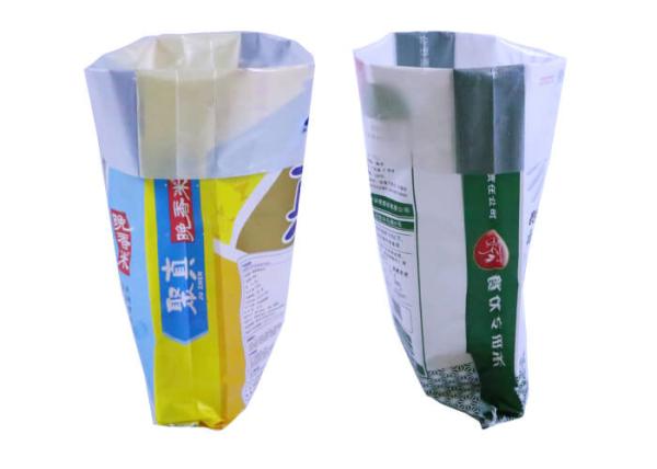 50Kg Durable PP Woven Bags , Laminated 15Kg Rice PP Sacks Light Weight