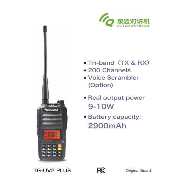 QuanSheng TG-UV2 PLUS Dual Band VHF UHF Two Way Radio