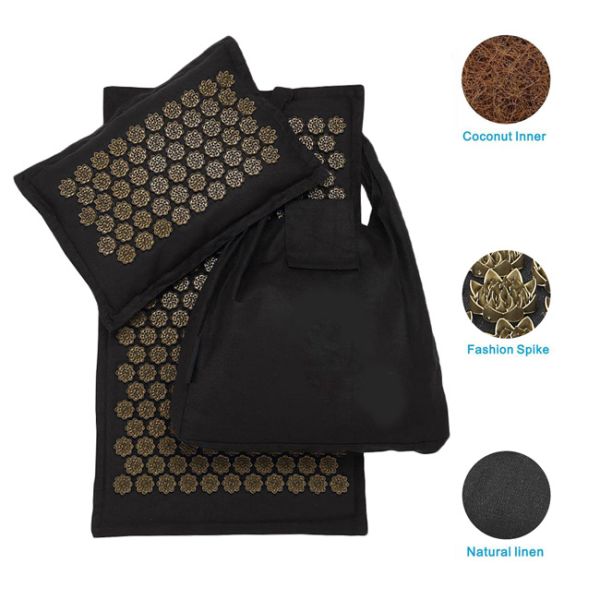 Muscle Relaxation Massage Acupressure Mat , ABS PP Acupressure Mat Set