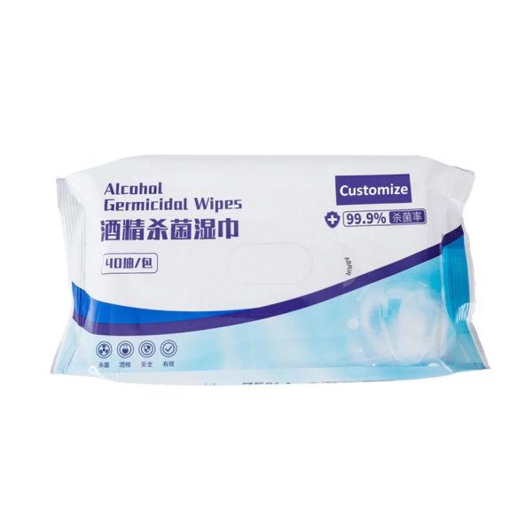 Disinfectant Wet Alcohol Cleaning Wipes 75% Alcohol Wipes 99.99% Sterilization Rate