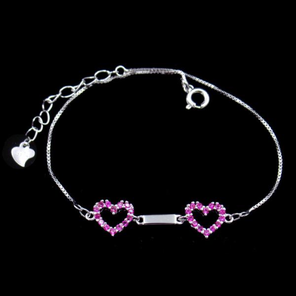 Chapeamento de prata do ouro do bracelete 18K do zirconita da CZ da joia do vintage 925/ouro de Rosa