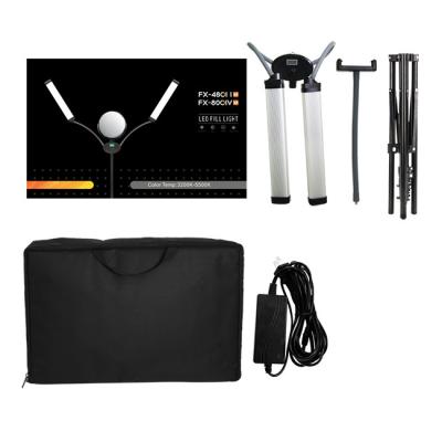 OEM logo bicolor 48w/96w eyelash extension beauty lash lamp Double Arms LED Fill Light
