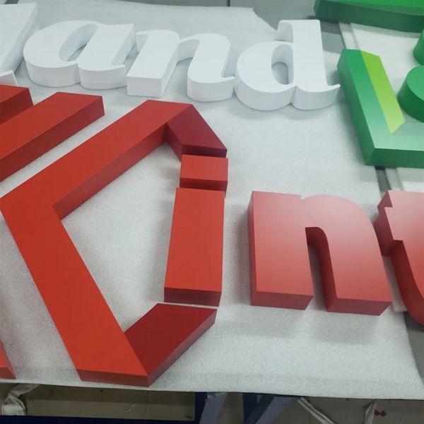 Custom Stainless Steel Painted Letters Metal Sign for Commercial Branding