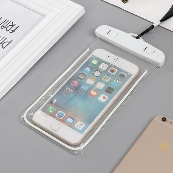 Fluorescent Waterproof Cell Phone Pouch , Sensitive Touch Mobile Phone Waterproof Bag
