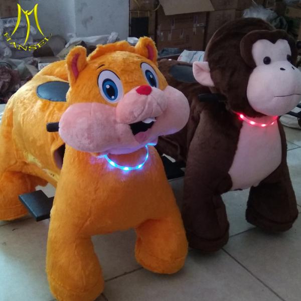 Hansel indoor amusement kids stuffed animal scooters ride electric 12v toy bike
