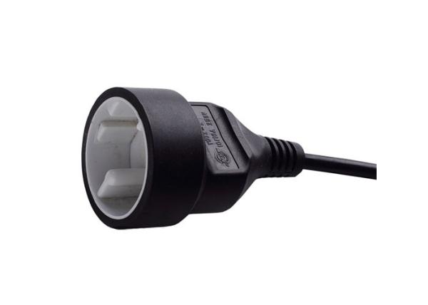 AC Plug 2 Pin European Power Cord , Germany Style Schuko Extension Power Cord