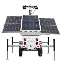 Trailer Standard US / AU / EU Industrial Light Tower 360 Rotation LED Tower Lighting Panel Lifting 30°-38° Electric Lifting