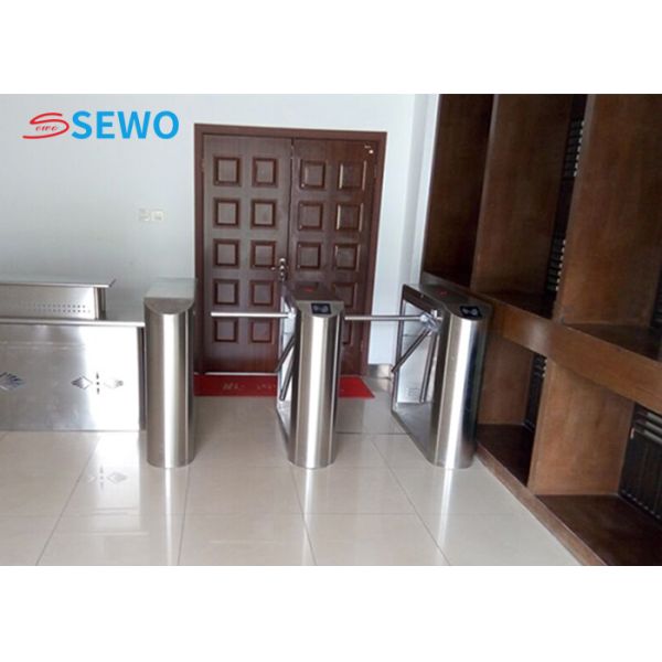 Office Entrance Tripod Gate Barrier 30people/min Bi Directional Turnstile Door Access Control