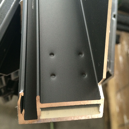Aluminium Profile for 72 Cell Poly Crystalline Solar Panel Frame in Customized Color