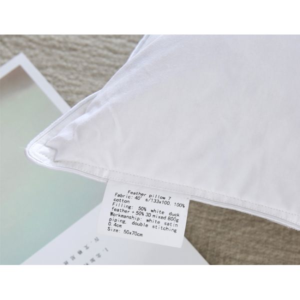 Hotel Bedding 50cm*70cm 50/50  Duck Feather Down Pillow