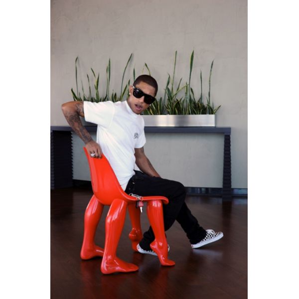 Pharrell'S Perspective Fiberglass Dining Chair For Office / Home Use