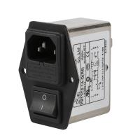 Filtro de energia Emi de fusível duplo para equipamentos médicos Filtro de linha de energia de entrada IEC de alta eficiência