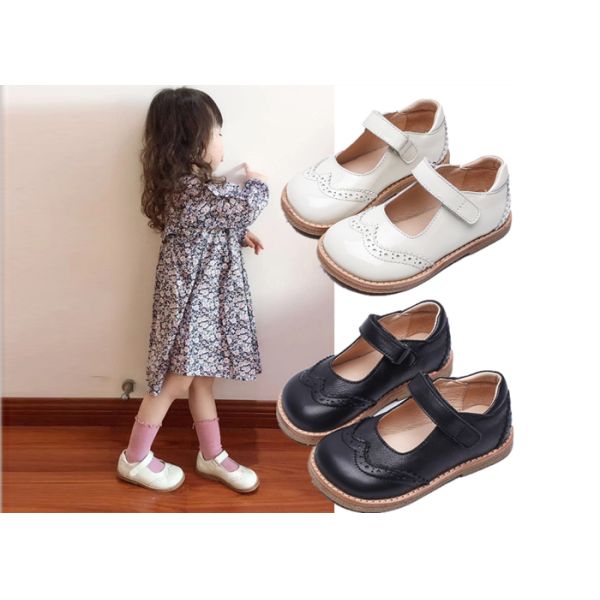 SOEKIDY Girls School Stylish Kids Dress Shoes Pigskin Inner Leather Kids Shoes