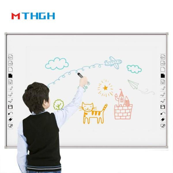 86 Inch Tempered Glass Smart Interactive Whiteboard with WiFi Bluetooth USB Connectivity for School and Conference