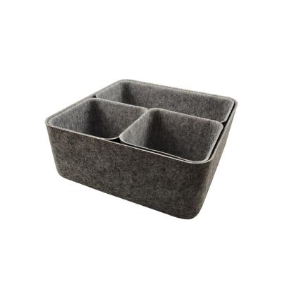 Factory Direct Supply Fashion Wool Felt Bast Storage Bin