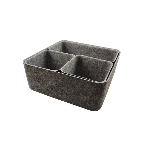 Factory Direct Supply Fashion Wool Felt Bast Storage Bin