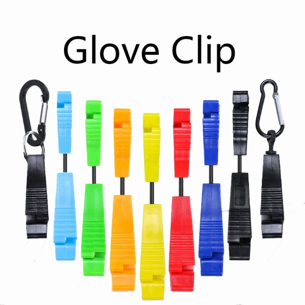 Custom Printed Logo Glove Clip with Carabiner Clip Plastic Work Glove Holder for Construction